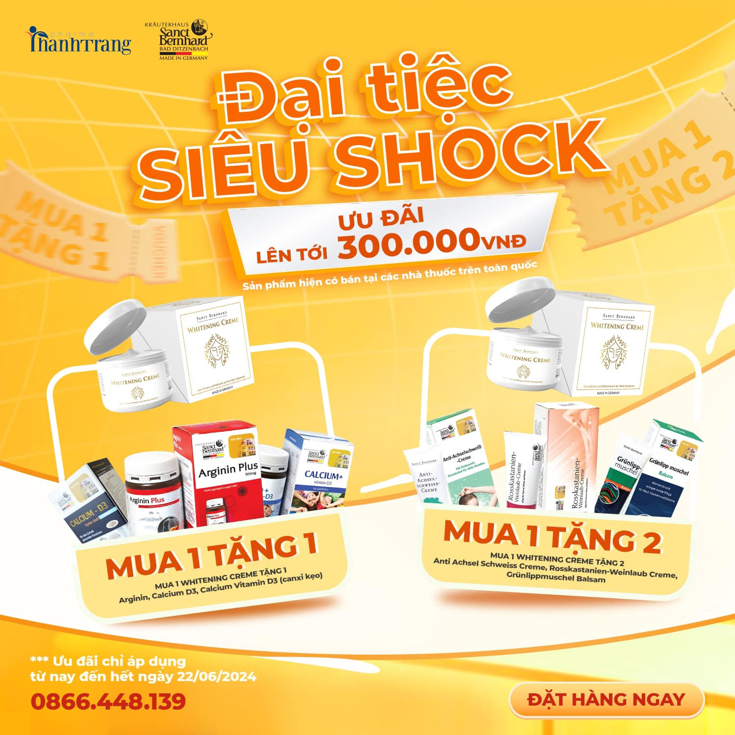 RA MẮT WHITENING CREME – ĐẠI TIỆC SIÊU SHOCK