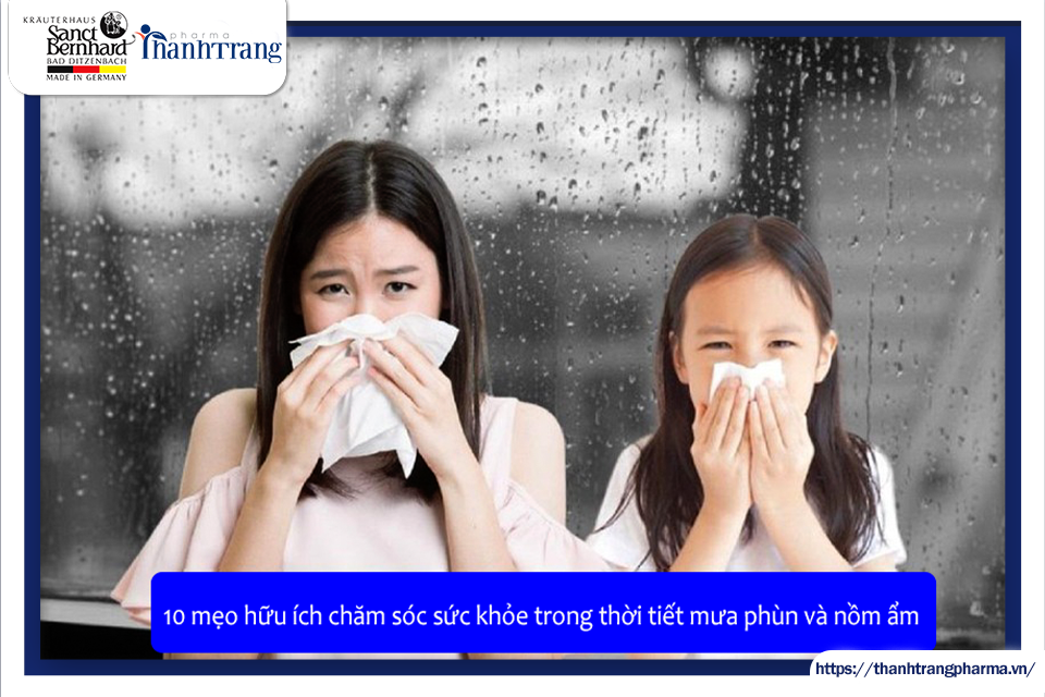 10 mẹo hữu ích chăm sóc sức khỏe trong thời tiết mưa phùn và nồm ẩm