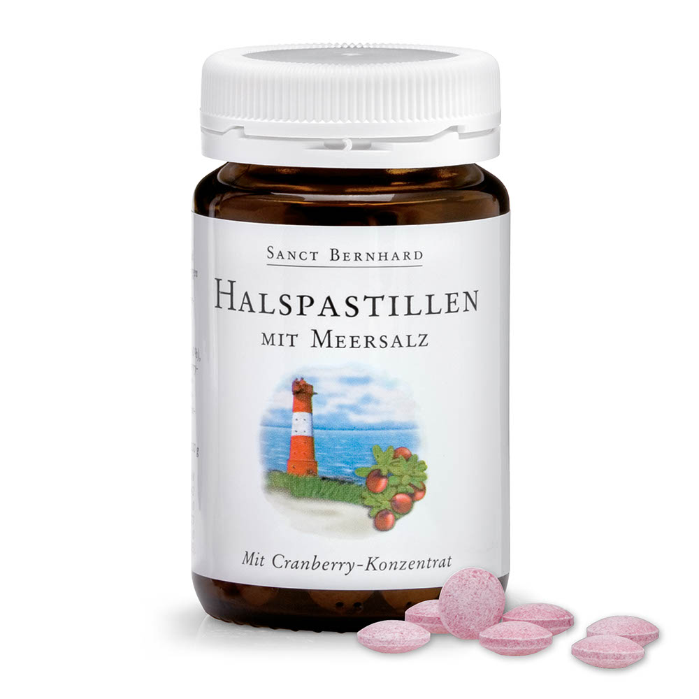 Viên ngậm khàn giọng Halspastillen mit Meersalz
